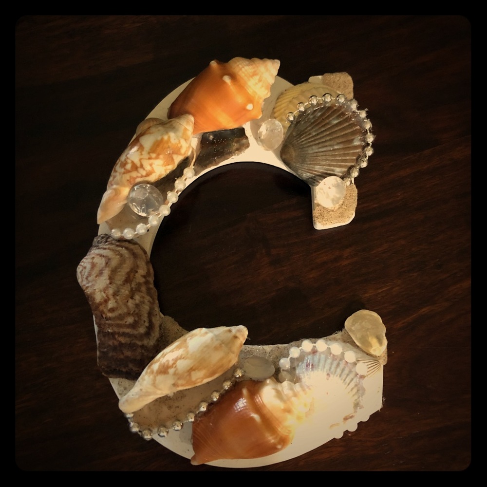 Decorated Beach Theme Letter